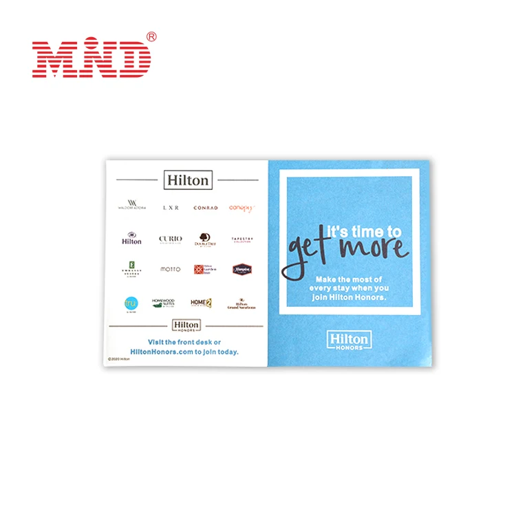 Low Cost Custom Printing Paper Material VIP Membership Hotel Card Holder Cover