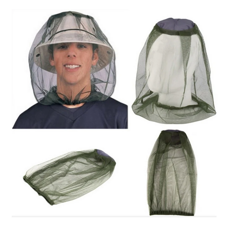 RTSJY-679 Outdoor camping tent mosquito bug insect bee mesh head net hat for sleeping
