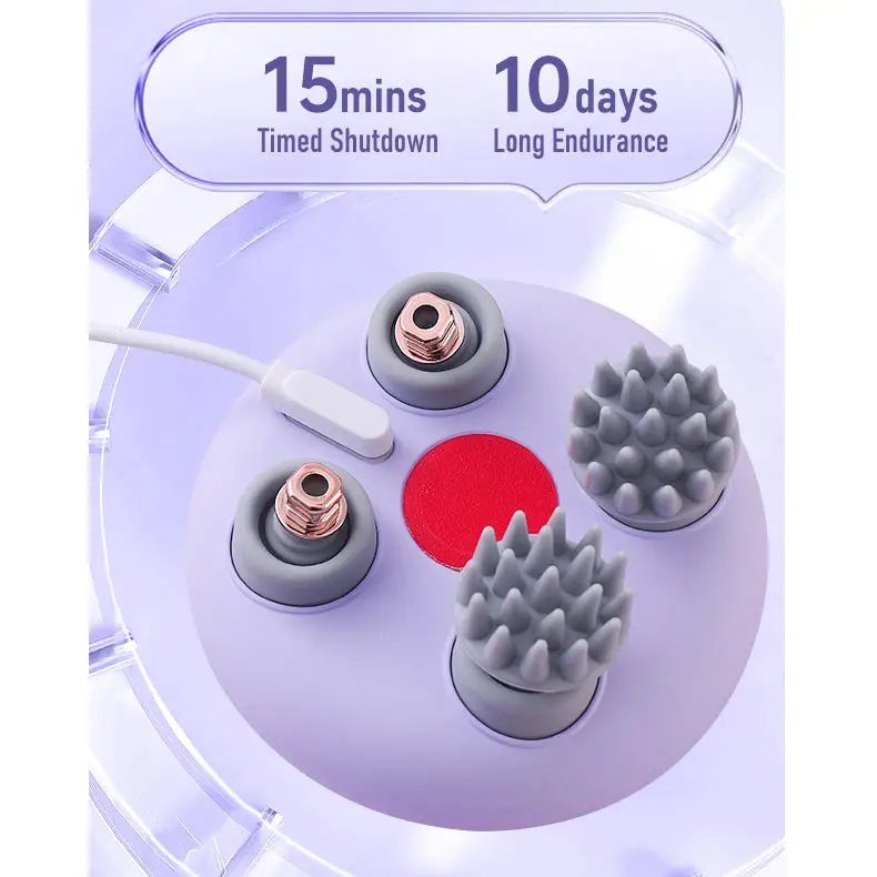 Wholesale Price 2gear Wireless Octopus Kneading Silicone Electric Head Scalp Massager With Red Light Therapy