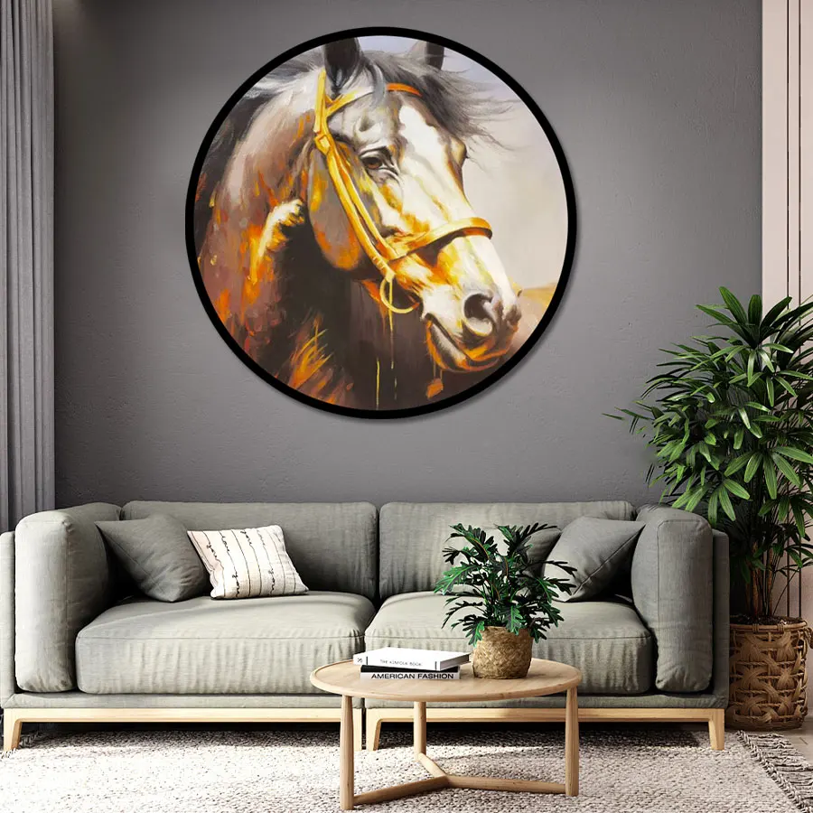 Original Art Factory Wholesale Custom Horse Oil Painting Modern Style Handpainted Horse Home Wall Decor