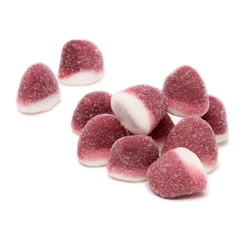 Factory Wholesale Pink Strawberry Sour Gummy Bites Acid Soft Candy Sour Candy