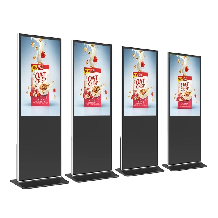 55 inch indoor floor stand media player digital signage and display advertising player led/lcd indoor display touch screen