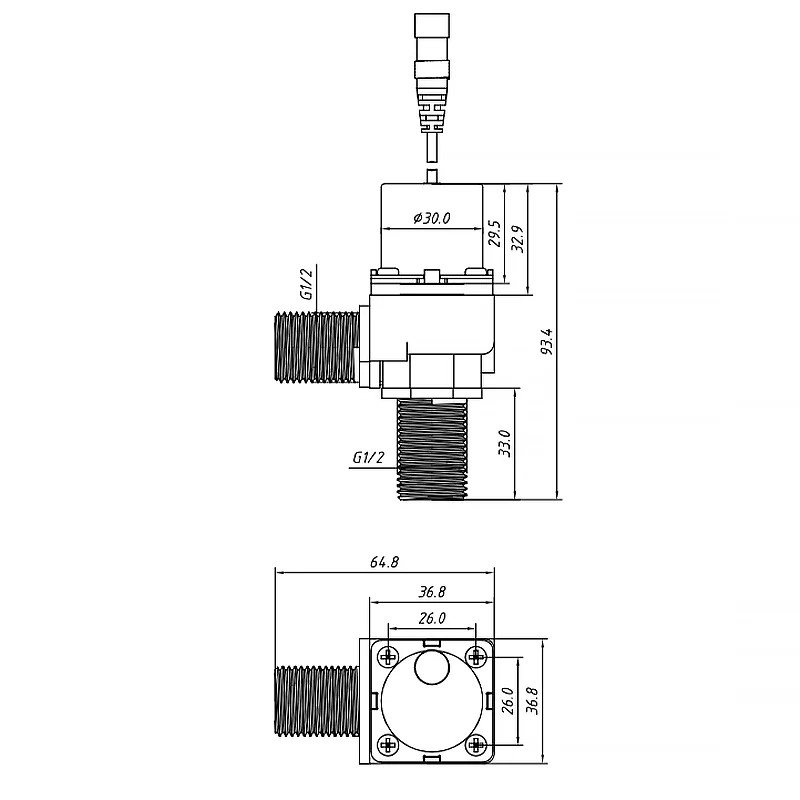 GL Plastic 3V 6V 9V 12V 24V DC bistable electric water solenoid valve toilet touchless infare faucet urinal solenoid valve