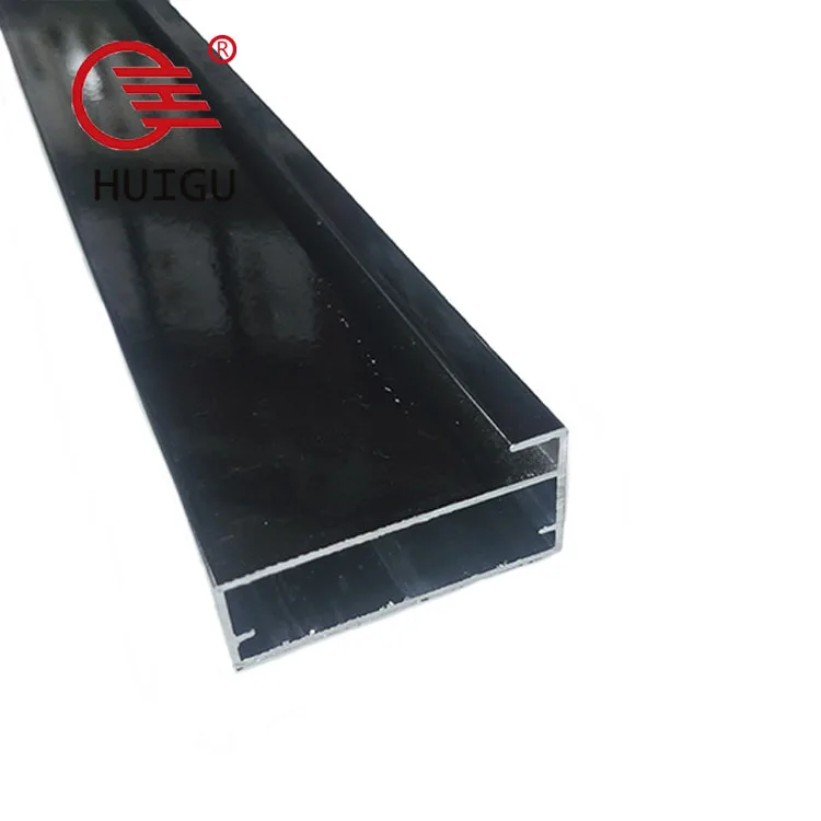 Casement Window Aluminum Profile Factory Price Aluminum Frame Profile   Black Extrusion Aluminium Profile