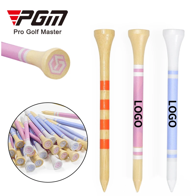 PGM QT0721 customized biodegradable bamboo golf tees wholesale 54/73/83mm golf tees