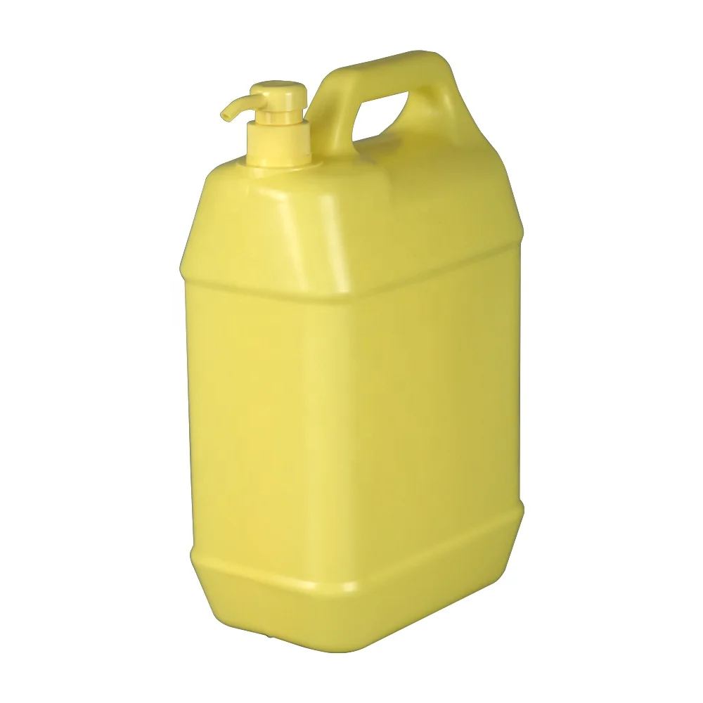  5 л пластиковый цилиндр для жидкого моющего средства квадратный jerrycan HDPE литров химический с головкой насоса кг