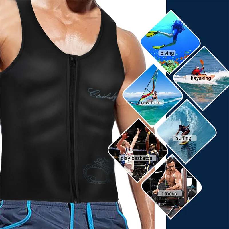 manufacturer custom men outdoor swimming dive wetsuit vest thermal neoprene dive surfing wetsuit with uv protection