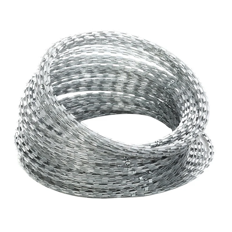Galvanized Cheap Concertina Razor Barbed Wire Price Razor Wire cbt65 bto22 Concertina Hot Dipped Galvanized Razor Barbed Wire