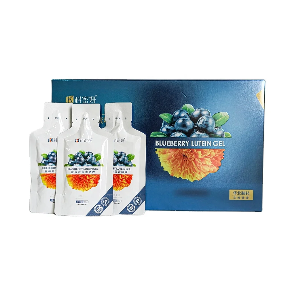Фирменная спортивная добавка, гель-желе с черникой и лютеином, напиток с ферментом, улучшает иммунитет и защищает зрение