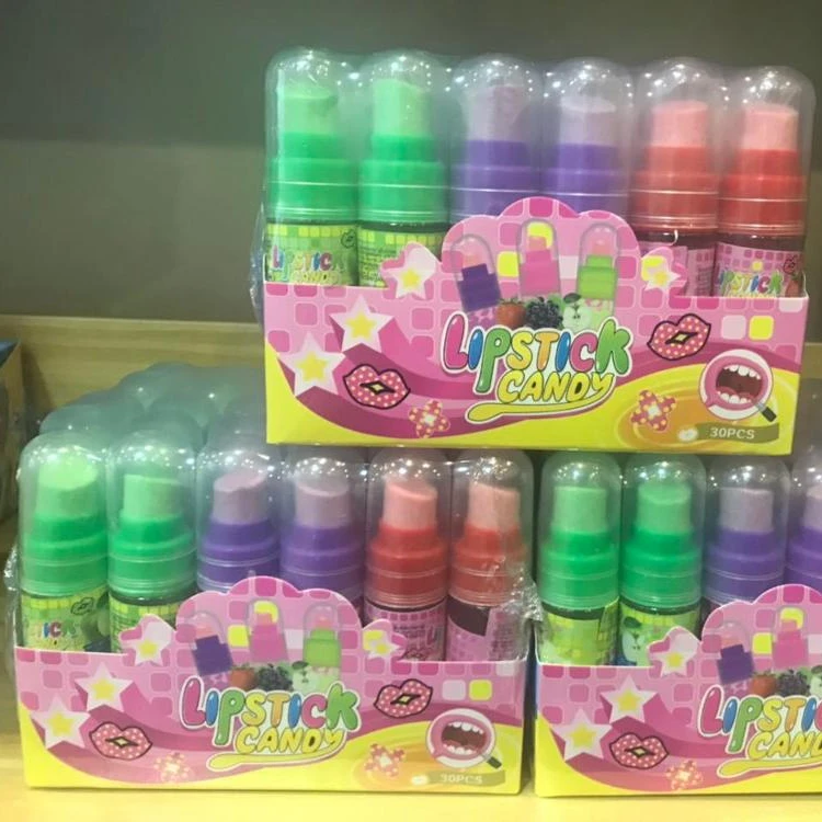 Lipsticks Shape Lollipop Press Candy