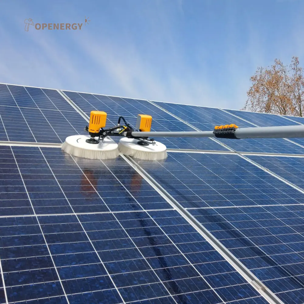 Rotary Double Head Solar Cleaning Machine Brushless Motor Equipment for Efficient Solar Panel Cleaning