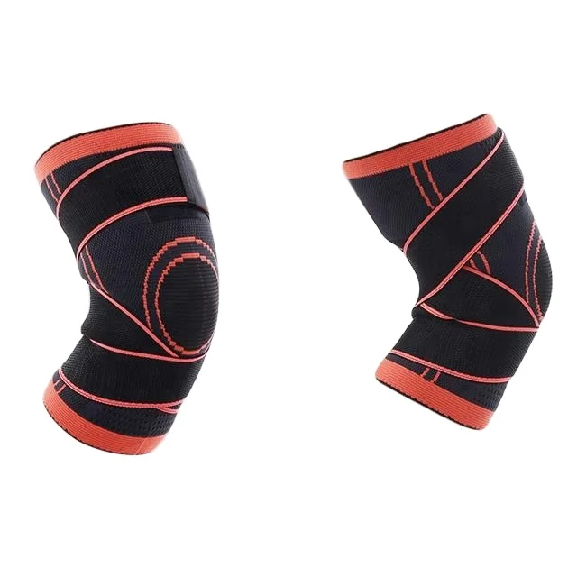 Power Knee Knee Joint Support Football Sports Basketball Volleyball Football Knee Pad With Compression Straps