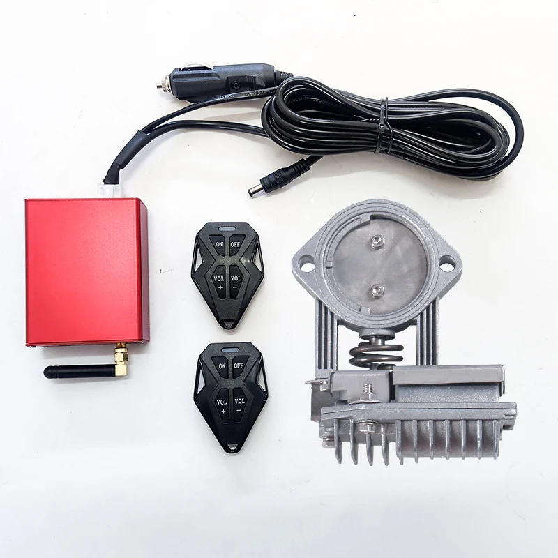sin 2.5inch SS304  exhaust Electric valve Cutout EXHAUST full kit with new remote