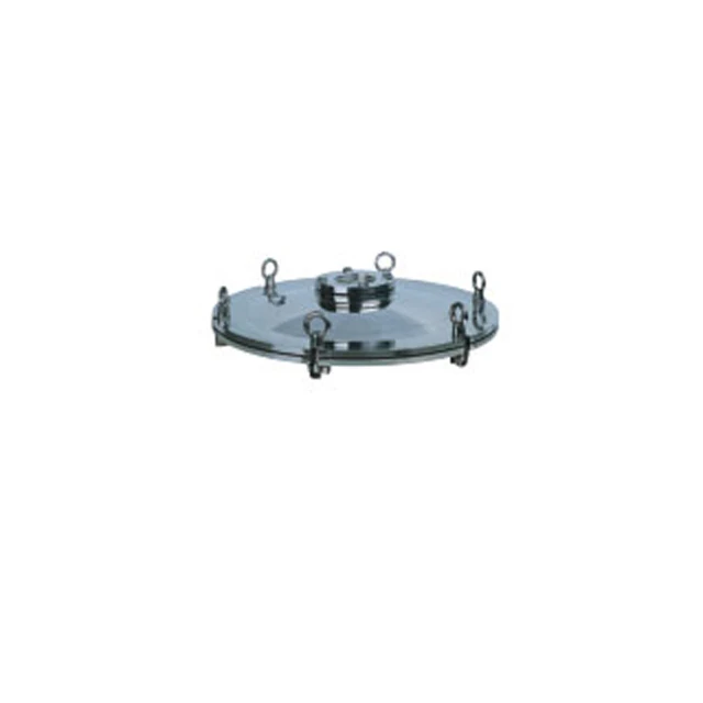 Multiple Shapes Sanitary Stainless Steel Fixed Manhole Tank Manway Manhole Cover