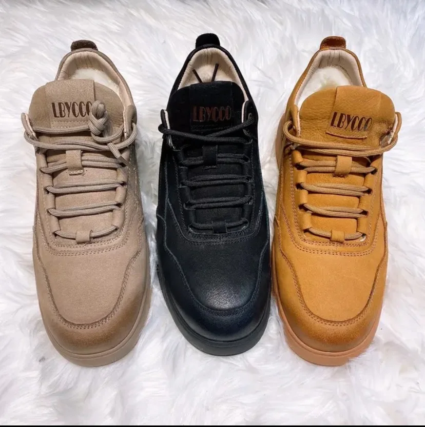 Новинка 2021, дизайнерские стильные зимние повседневные ботильоны из натуральной овечьей кожи на шнуровке для мужчин