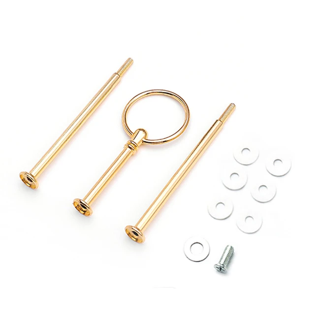 3-tier Wedding Cake Plate Center Stand Handle Rod Cake Stand Fittings