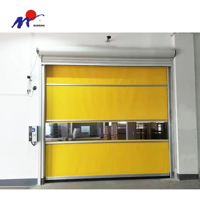 
Interior Price Roll Up Industrial Fast Door Pvc High Speed Food Industry Plastic Zipper Door 