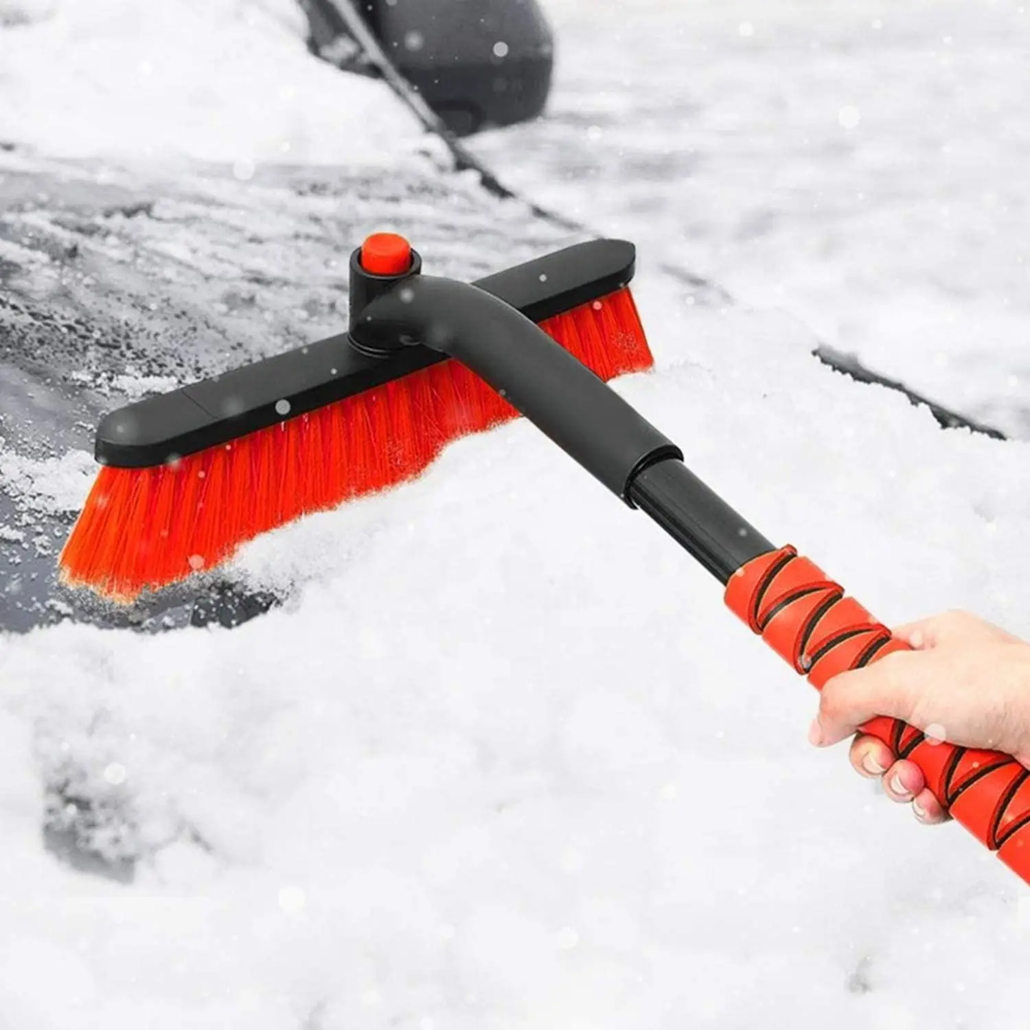 Multifunction Portable Snow Removal Tool Telescoping Car Windshield Ice Scraper Snow Brush