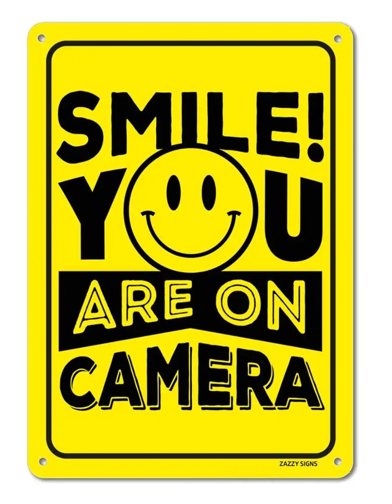 Wholesale International Street Warning Aluminum Board Video Surveillance Security Reflective Traffic Road Sign