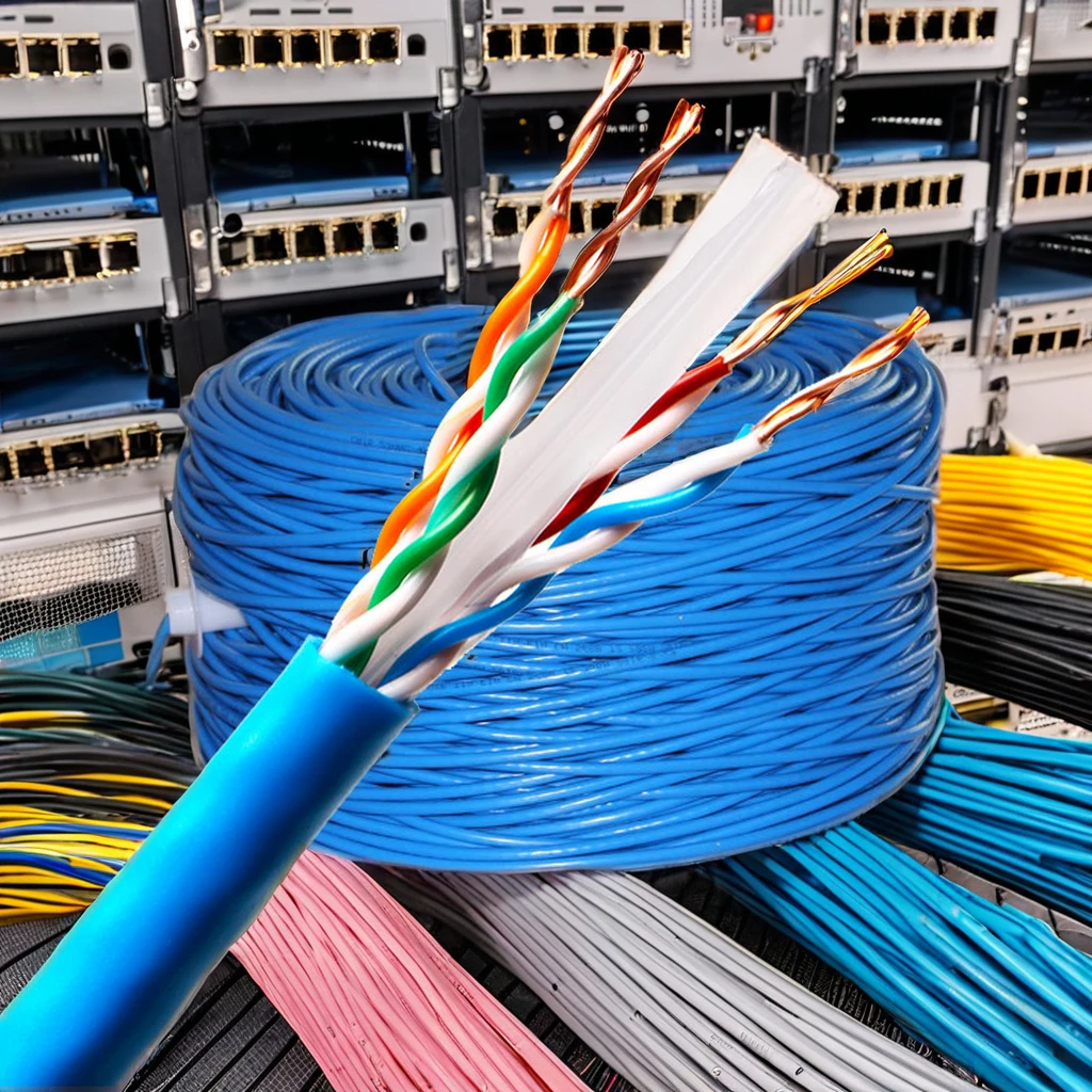 Китайский производитель 1000FT 23Awg Cat6 Lan кабель 305 м рулон Ethernet сетевой хорошего качества