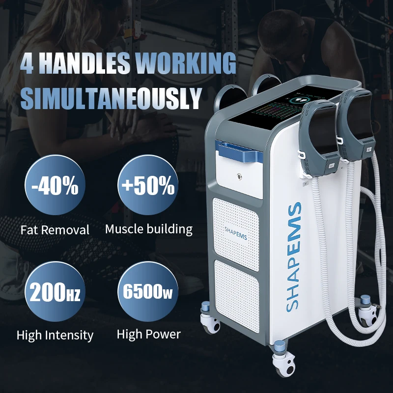 4 handles RF emslim hip lift  leg fat reduce weight loss zero muscle stimulator nova neo 17 tesla ems body sculpt machine