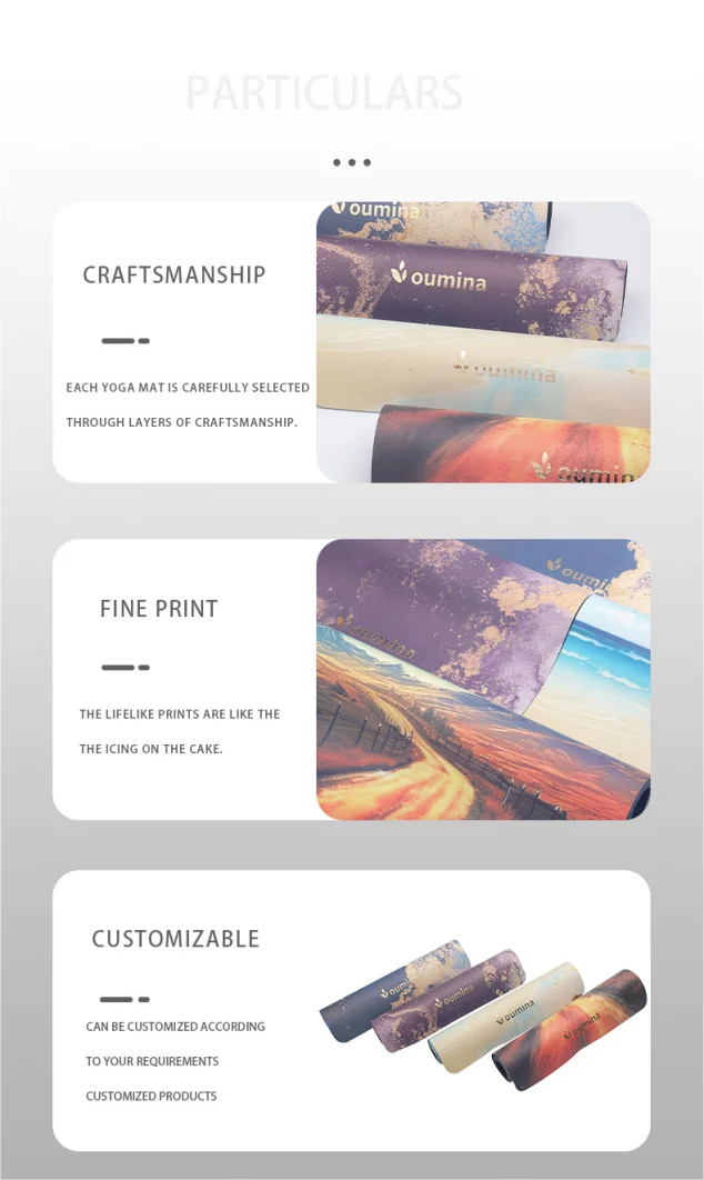 custom printed sports and fitness yoga mat eco friendly non-slip 5mm 6mm pu yoga mat rubber with custom logo natural rubber