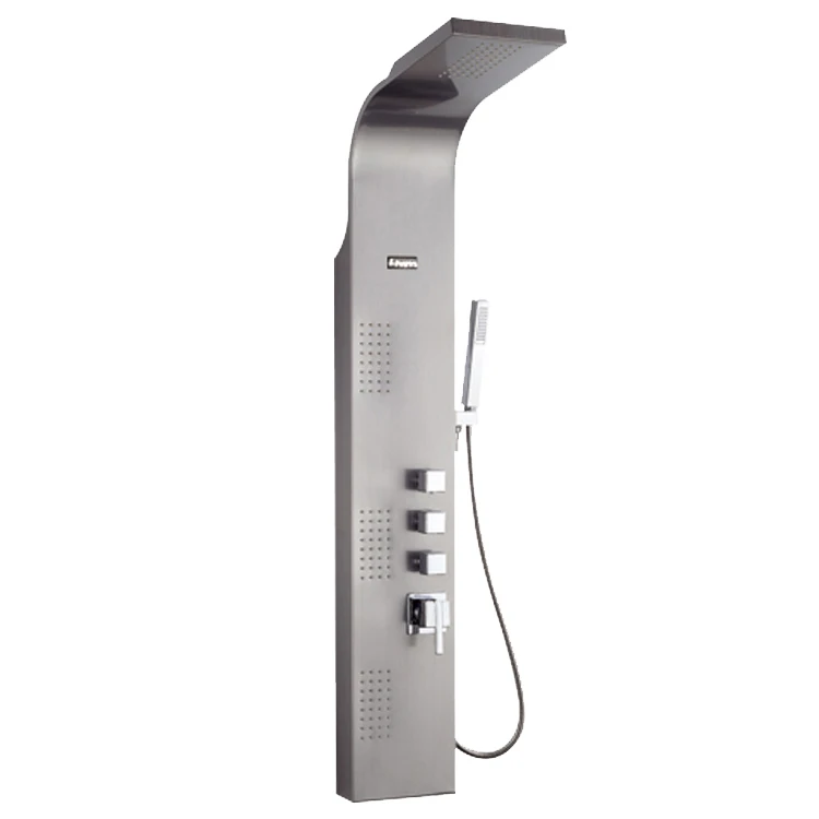 Hydro panel sanitary ware product romantic bluetooth music multi functions stainless shower panel