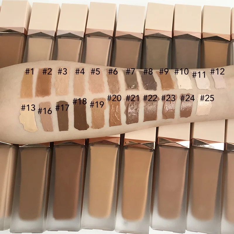 Водонепроницаемая Жидкая основа для макияжа с вашим логотипом фирмы matte finish