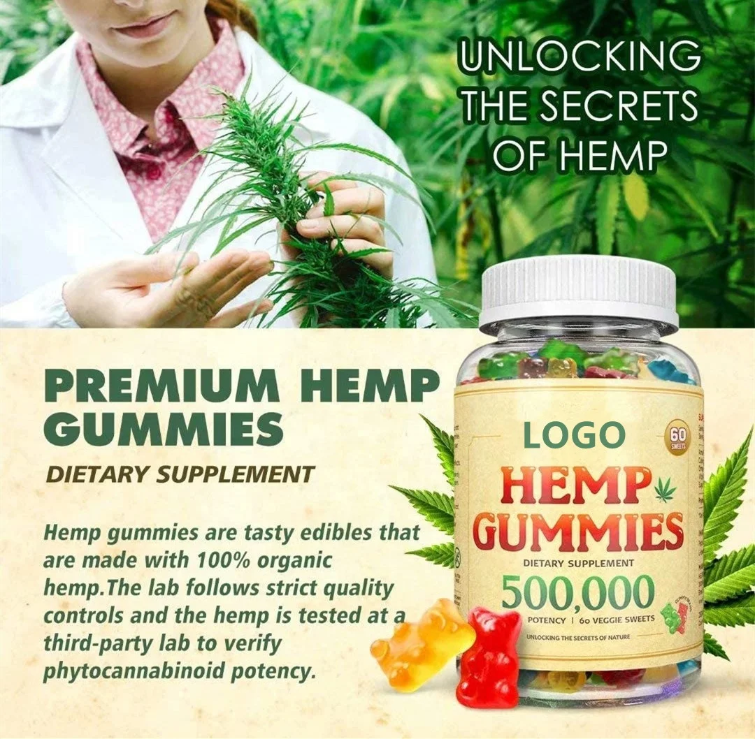 Фирменные жевательные резинки для сна из конопли премиум-класса с омегогой и витаминами 60 шт.