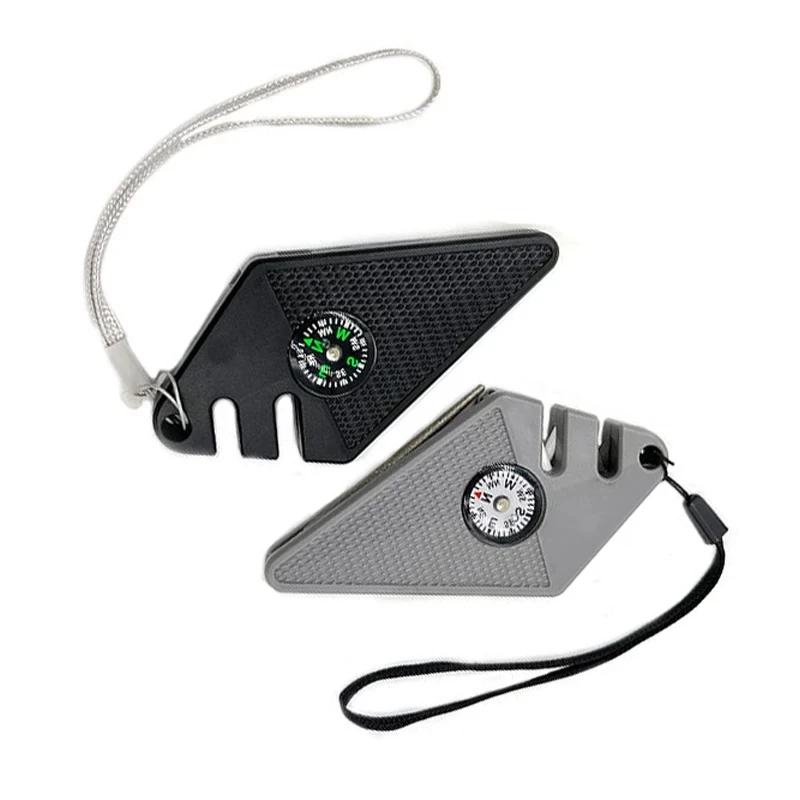 Outdoor  Pocket  Knife Sharpener Diamond Rod Tungsten Steel Ceramic Sharpening Honing Multifunctional Sharpening