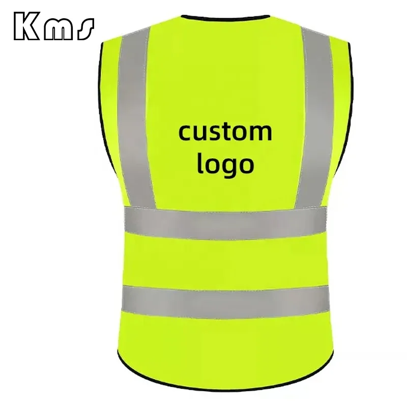KMS Custom Wholesale Professional Construction Safty Jackets Mesh Reflective Safety Vest With Logo