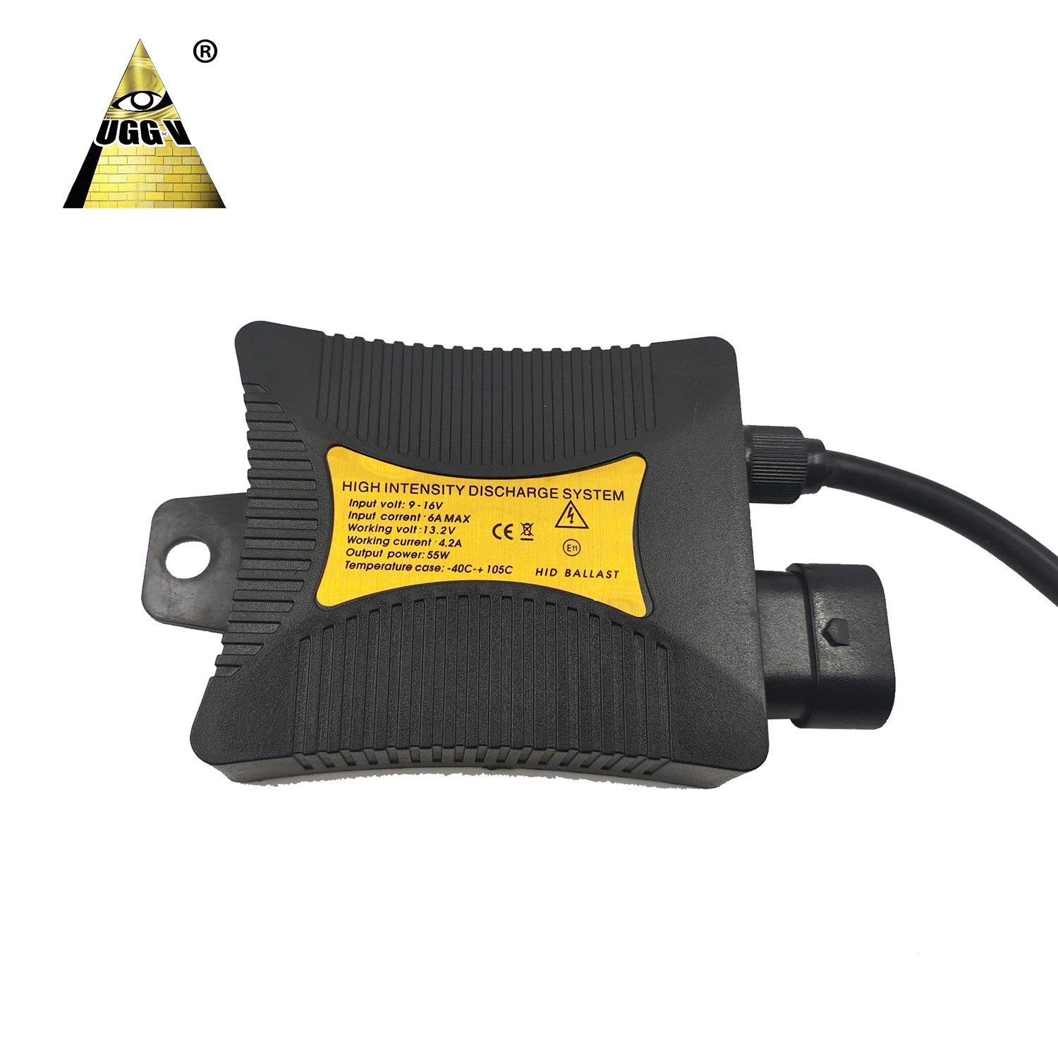 UGGV Slim Digital HID Ballast 55 Watts For HID kit H11 H7 H8 H9 H4 H1 9005 9006 Universal Fit (Pack of 1)