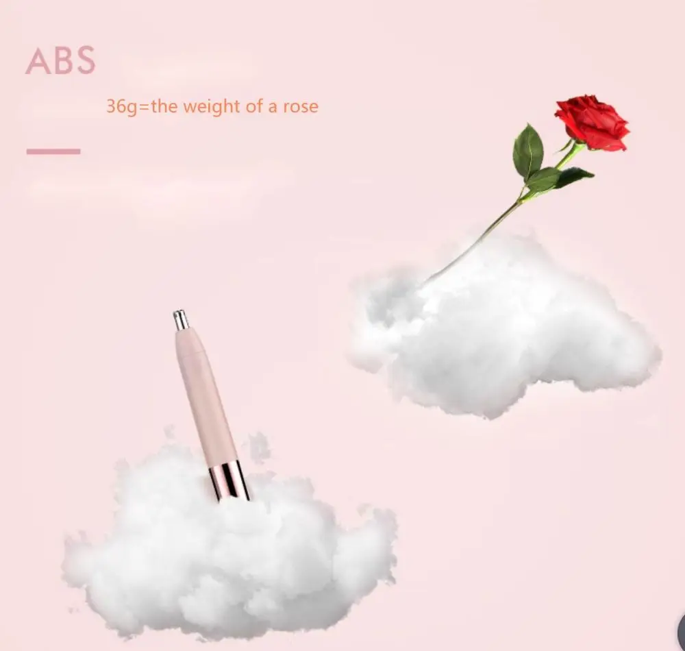 Factory Supply Lady Ear And Nose Hair Trimmer Painless Waterproof Electric Ear Nose Hair Remover