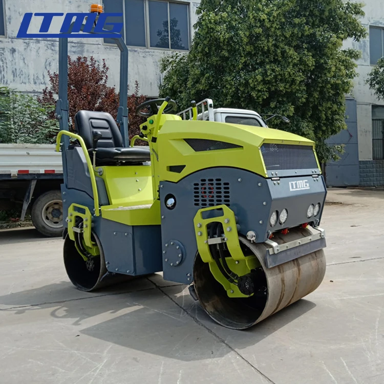LTMG Best Seller Dual Drum Vibratory Compactor Roller Truck 1ton 1.5ton 2ton 3ton Small Roads Roller with CE