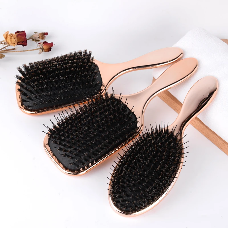 Hot selling golg detangle brushes for hair customize logo detangling brush loop extension