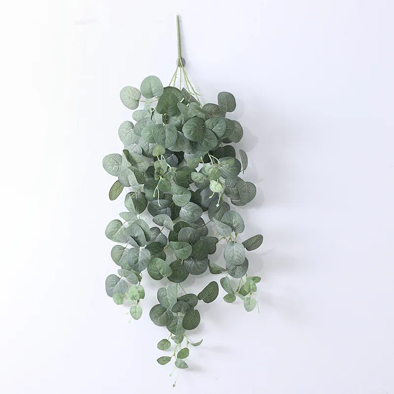 Single Branch Artificial Eucalyptus Home Hotel Decoration Flower Silk Arrangement Wedding Artificial Leaves