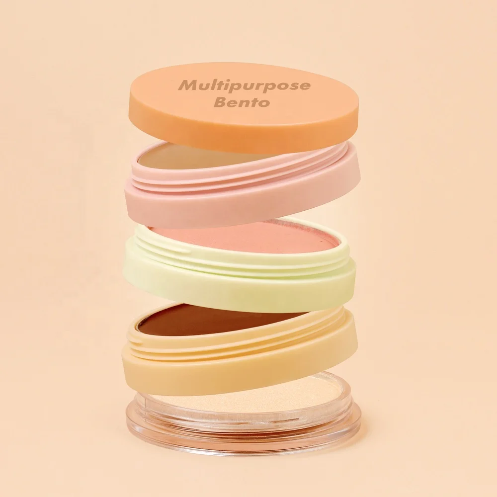 Custom Makeup Pressed Powder Highlighter Bronzer Pigment Palette Waterproof Private Label Make Up Soft Matte Lip Cream Blush