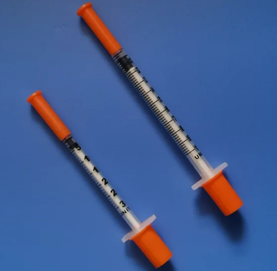 1ml U100 0.5ml disposable injector jeringa desechable insulin syringe with needle