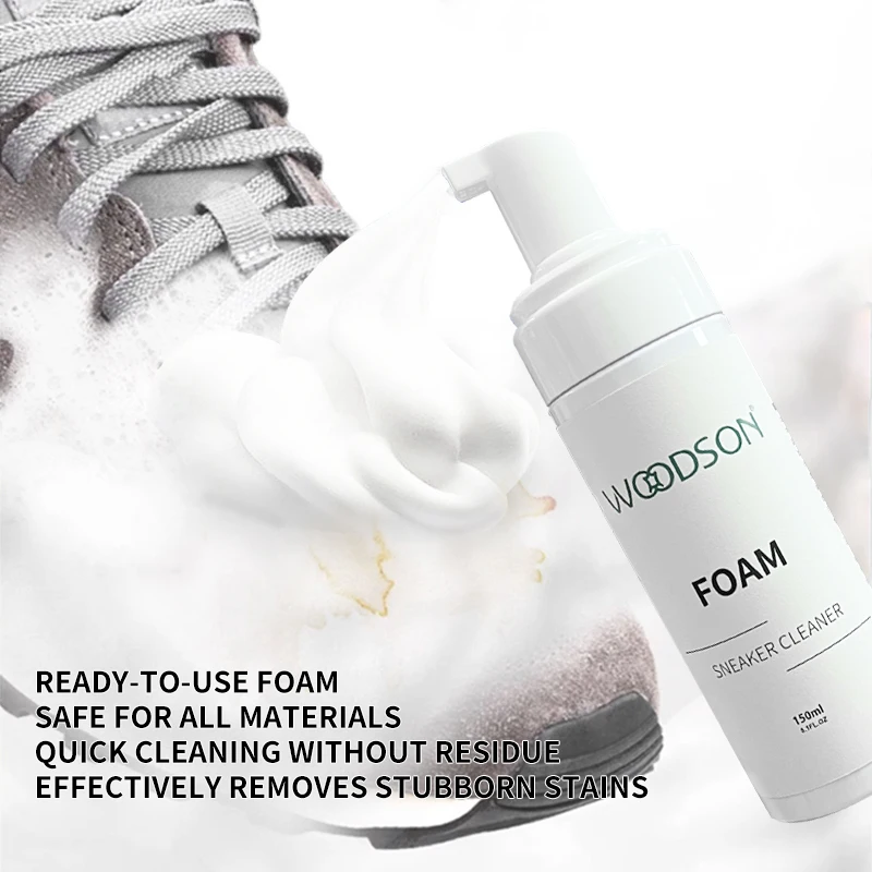 Best Customized Logo OEM Plastic Canvas White Foam Shoe Cleaner Coconut Oil Foam Remove Shoe Stains Sneaker Cleaner