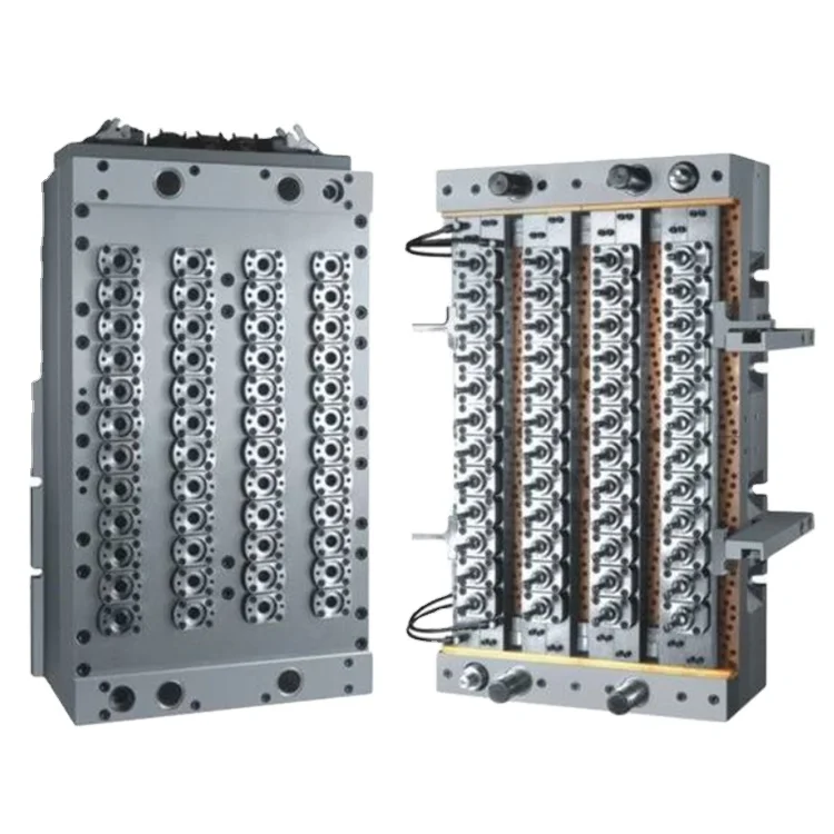 Custom quality 16 32  48 64 128 cavities plastic injection mould for PET preform tubes