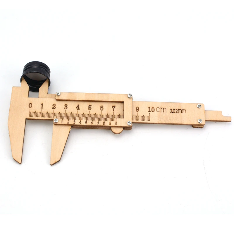 Custom vernier caliper diy stem wood toys interactive stem toys wooden kids toys