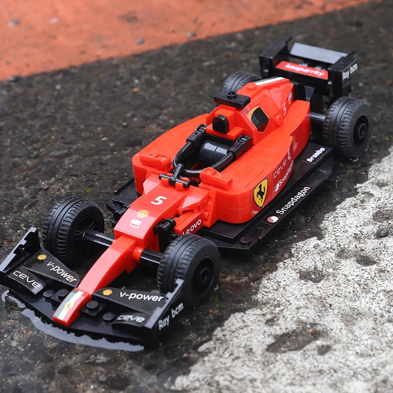13014 MJI модель MOC пластиковая Сборка DIY F1 игрушечный автомобиль роскошный конструктор Набор кубиков детская развивающая игрушка