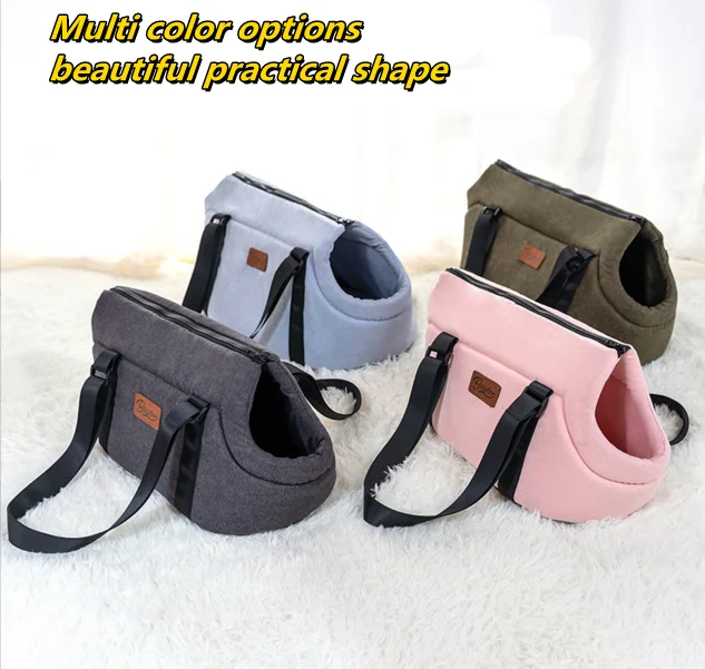 Wholesale Custom Factory Direct Sales Simple Adjustable Pet Sling Carrier Outdoor Single Shoulder Puppy Dog Cat  Bag