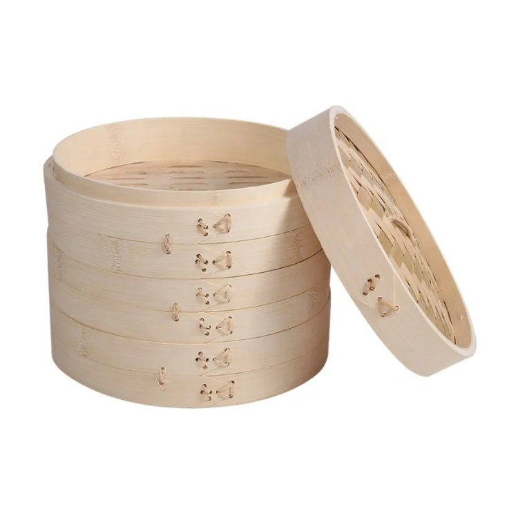 Wholesale Chinese Natural Bamboo Steamer Food Cooking Basket