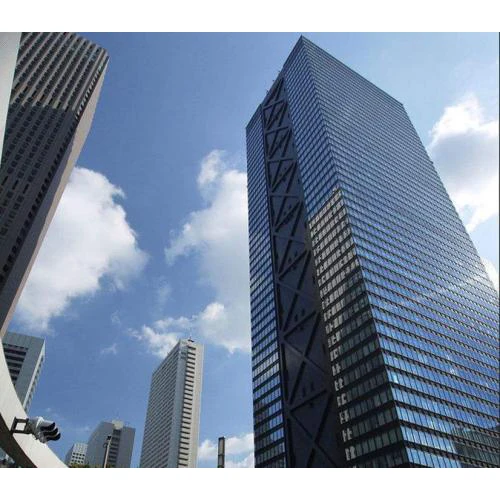 building insulated laminated glass glazing aluminum curtain wall facade