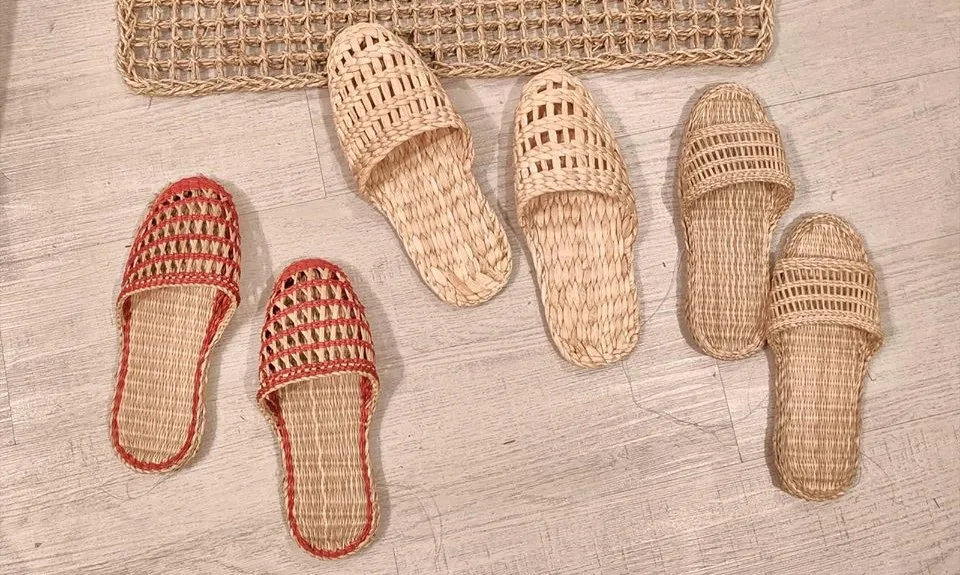 Straw Seagrass Summer Flip Flops Sandals Slippers (Ms.Sandy 84587176063)