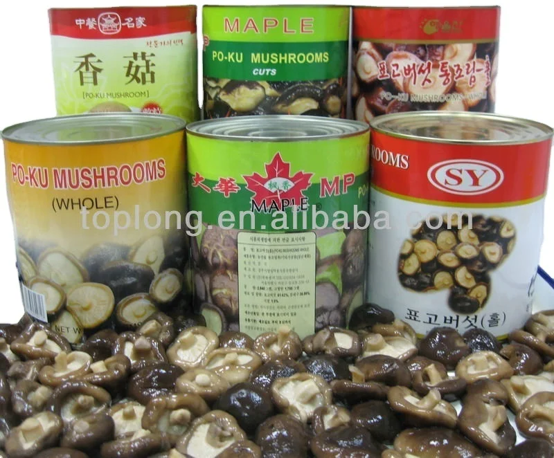 Консервированные грибы Shiitake