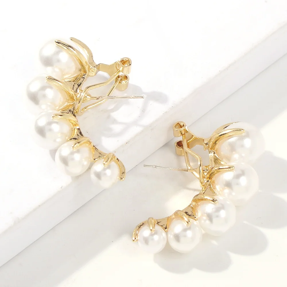 2019 Latest Women Design Jewelry Rhinestone Earring Pearl Earring