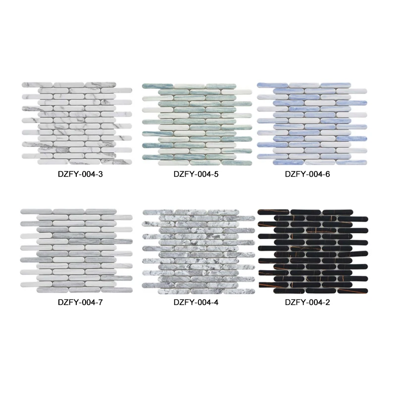 Manufacturer Customized Marble Ceramic Hexagon Mosaic Square Strip Stone Glass Ceramic Mosaic Kitchen Wall Tiles Mosaic