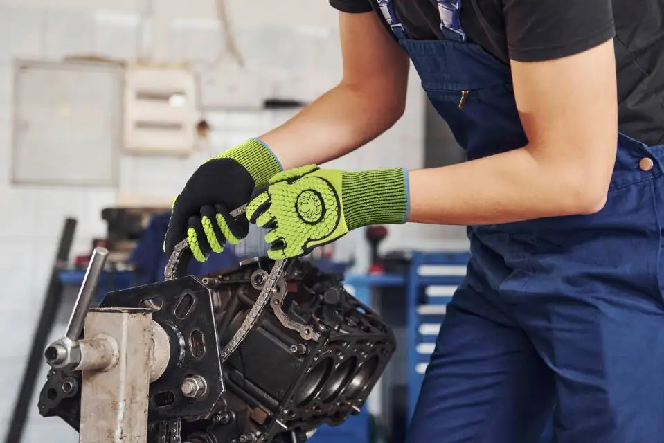 
Best selling safety gloves mechanical working mechanic gloves 